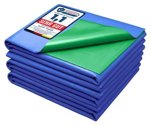 Garronda, bâche pondérée pour étang, 8x8 mètres, film PE, 0,5 mm, protection UV, film pour étang à 3 couches, modèle GD-0256
