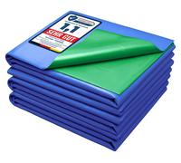 Garronda Bâche pour Bassin Extérieur 6x10m Liner Étanche PE 0,5 mm GD-0256 | 60m², Imperméable, Résistant UV, pour Bassin de Jardin Poissons Piscine Naturelle Étang Ruisseau Jardin Aquatique, Bleu-Vert