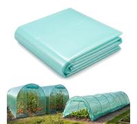 Garronda Bâche pour Serre de Jardin 6x4 m - Film Plastique pour Serre Tunnel LDPE Épais 135μm 3 Couches Anti-UV 4 Saisons Transparent Vert Résistant aux Intempéries et Protège les Cultures GD-0198