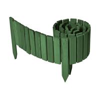 Garronda Bordure Jardin Bois 20x200cm Ganivelle Rouleau Vert foncé GD-0149