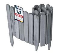 Garronda Bordure Jardin Bois 30x100cm Ganivelle Rouleau Gris GD-0148 | Clôture Jardin Flexible, Décorative, Traitée, Résistante, Bordure Massif Extérieur pour Potager Parterre Pelouse Arbre Allée