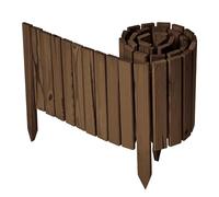 Garronda Bordure Jardin Bois 30x200cm Ganivelle Rouleau Brun foncé GD-0149 | Clôture Jardin Flexible, Décorative, Traitée, Résistante, Bordure Massif Extérieur pour Potager Parterre Pelouse Arbre Allée