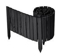 Garronda Bordure Jardin Bois 30x200cm Ganivelle Rouleau Graphite GD-0149 | Clôture Jardin Flexible, Décorative, Traitée, Résistante, Bordure Massif Extérieur pour Potager Parterre Pelouse Arbre Allée