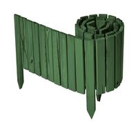 Garronda Bordure Jardin Bois 30x200cm Ganivelle Rouleau Vert foncé GD-0149 | Clôture Jardin Flexible, Décorative, Traitée, Résistante, Bordure Massif Extérieur pour Potager Parterre Pelouse Arbre Allée