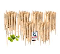 Garronda Cloture Jardin Exterieur à Planter en noisetier, clôture Jardin, clôture Bois, Bordure en Bois, ganivelle de Potager Exterieur GD-0156 Lot de 6 (Écart des Lattes: 3-5 cm, 50 cm x 5m)