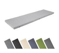 Garronda Coussin de Banc Extérieur 120x40 cm Imperméable Résistant UV avec Élastiques GD-0220 Gris clair
