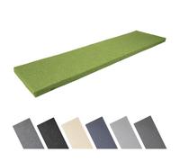Garronda Coussin de Banc Extérieur 150x40 cm Imperméable Résistant UV avec Élastiques GD-0220 Vert