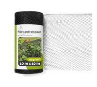 Garronda Filet Anti Oiseaux 10 x 10 m Maille 20 mm Filet de Jardin GD-0194 | Filet de Protection Culture, Anti Pigeon, HDPE Résistant aux UV, Réutilisable, pour Protéger Potagers Arbres Fruitiers Balcon
