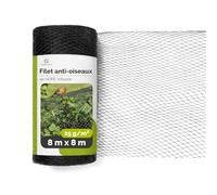 Garronda Filet Anti Oiseaux 8 x 8 m Maille 20 mm Filet de Jardin GD-0194 | Filet de Protection Culture, Anti Pigeon, HDPE Résistant aux UV, Réutilisable, pour Protéger Potagers Arbres Fruitiers Balcon