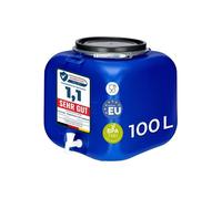 Garronda Fût Alimentaire Carré 100L avec Robinet, HDPE sans BPA avec Couvercle pour Eau et Fermentation GD-0089, Bleu