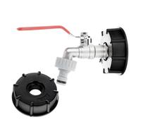 Garronda Kit Robinet Vidange IBC S60x6 Adaptateur Filetage Mâle 1/2" vers 3/4" pour Cuve IBC Récupérateur d’Eau de Pluie avec Embout Raccord Rapide Évacuation Contrôlée GD-0211