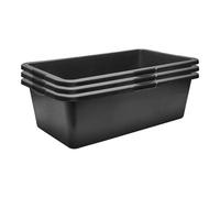 Garronda Lot de 3 Grand Bac à Mortier Rectangulaire 40L Plastique GD-0169