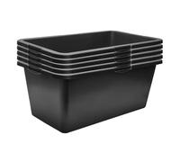 Garronda Lot de 5 Grand Bac à Mortier Rectangulaire 60L Plastique GD-0169
