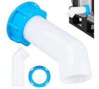 Garronda Rallonge Sortie IBC S60x6 avec Écrou Adaptateur Coudé pour Cuve IBC et Mauser Rallonge de Vidange Filetage Mâle pour Raccord de Tuyau et Guidage de l’Eau GD-0217