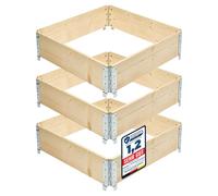 Garronda Rehausse en bois pour palette Caisse de rangement en bois Caisse en bois pour potager surélevé