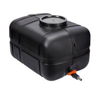 Garronda Réservoir d’Eau 150L avec Couvercle et Robinet - Récupérateur d’Eau de Pluie HDPE GD-0098 (Noir)