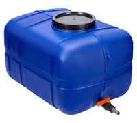 Garronda Réservoir d'eau 150 litres Réservoir d'eau avec couvercle Réservoir d'eau de pluie Grand réservoir pour le ménage et l'industrie GD-0098
