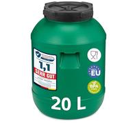 Garronda réservoir d'eau de 20 litres, Baril Alimentaire, fût à Large Ouverture en HDPE et sans BPA, tonneau de Jardin, bac à Aliments pour Animaux, conteneur d'eau, tonneau Universel GD-0078, Vert