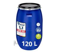 Garronda Réservoir Eau 120 litres en HDPE Alimentaire avec Couvercle - Jerrican pour Jardin et Eau de Pluie GD-0091