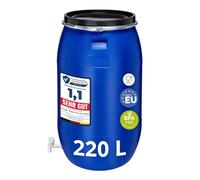 Garronda Réservoir Eau 220 litres en HDPE Alimentaire avec Couvercle - Jerrican pour Jardin et Eau de Pluie GD-0091