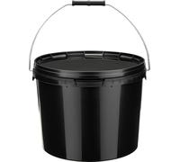 Garronda Seau avec couvercle 10 L pour le stockage de produits alimentaires et chimiques 20 pièces Noir GD-0104