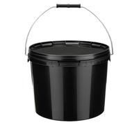 Garronda Seau avec couvercle 10 L pour le stockage de produits alimentaires et chimiques 50 pièces Noir GD-0104