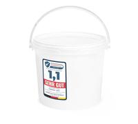 Garronda Seau avec Couvercle 10L Anse Plastique 1 Pièce Blanc GD-0071 | pour Stockage Alimentaire, en Plastique, Stable, Hermétique, Inodore, pour Produits en Vrac Liquides Fermentés et Chimiques