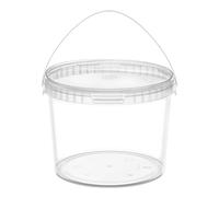 Garronda Seau avec Couvercle 3L avec Anse Plastique 5 Pièces GD-0072