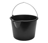 Garronda Seaux de Chantier et Mortier Plastique 12L Lot de 2 Noir GD-0168