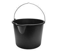 Garronda Seaux de Chantier et Mortier Plastique 20L Lot de 5 Noir GD-0168