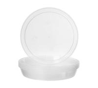 Garronda Soucoupes pour Pots Horticulture Ronds GD-0026 (5 Pièces Transparent, ⌀ 27cm H=3,2cm)