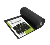 Garronda Toile de Paillage 1,6 x 50m 80m² Géotextile 50g/m² Noir GD-0176
