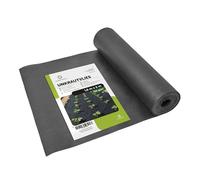 Garronda Toile de Paillage 150g/m² Geotextile 1,6m x 5m 8m² Noir GD-0177 | Toile Anti Mauvaises Herbes, Géotextile Jardin, Stabilisé UV, Perméable à l'Eau, Résistant à la Déchirure pour Gravier Allées