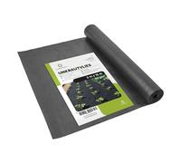 Garronda Toile de Paillage 150g/m² Geotextile 2m x 15m 30m² Noir GD-0177 | Toile Anti Mauvaises Herbes, Géotextile Jardin, Stabilisé UV, Perméable à l'Eau, Résistant à la Déchirure pour Gravier Allées