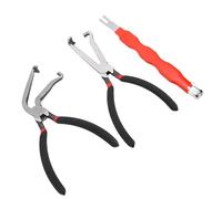 Garsent 3 Pièces Pince de Déconnexion électrique Efficace Multifonctionnelle Ergonomique Poignée Confortable Outil de Séparation de Connecteur pour Le Retrait des Fiches Automobiles (Rouge)