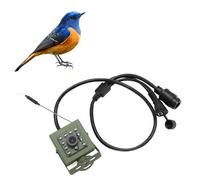 Garsent Caméra de sécurité Extérieure Intérieure, Caméra Oiseaux avec Vision Nocturne, Caméra Extérieure à Faible Bruit avec Objectif Grand Angle pour iOS Android (Capteur CMOS IMX307 2MP)