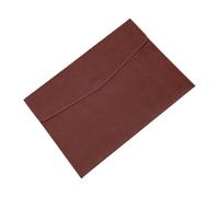 Garsent Classeur A4 en Cuir PU avec Fermeture à Pression, Enveloppe d'organisation de Documents de Bureau pour le Rangement de Voyage, Dossier en Cuir Durable pour l'école (BROWN)
