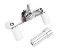 Garsent Outil de Rouleau de Coin Extérieur pour Cloisons Sèches, Applicateur de Compression de Boue en PTFE pour Poteau fileté de 1/2 Pouce, Rouleau d'angle Externe en Acier Inoxydable, Intégration