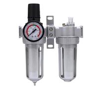 Garsent SFC300 Lubrificateur de Régulateur de Filtre à Air comprimé Combo 3/8 Pouces, Séparateur de Piège à Huile d'eau de Compresseur d'Air Industriel avec Coque Résistante à la Pression, Tasse de