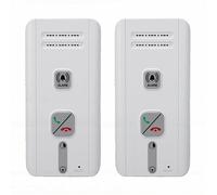 Garsent Système D'Interphone sans Fil à 2 Voies, Interphone Domestique Full Duplex avec Réponse Automatique, Appelant Vocal Longue Distance pour Personnes âgées, Dispositif (WHITE)