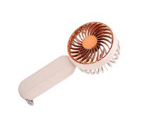 Garsent Ventilateur de Poche Portable Rechargeable par USB avec Batterie de 1200 MAh, Ventilateur de Poche Compact pour les Voyages en Plein Air, Mini Réglable à 3 Vitesses avec Crochet en Métal