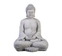 gartendekoparadies.de Figure de Pierre Massive Bouddha en Pierre reconstituée, résistant au Gel (Gris)