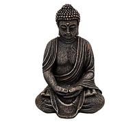 gartendekoparadies.de Figure de Pierre Massive Bouddha en Pierre reconstituée, résistant au Gel (Multicolore)