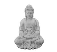 gartendekoparadies.de Figurine en pierre Bouddha 56 cm H 39 kg | Gardien de temple résistant au gel en pierre coulée pour l'extérieur