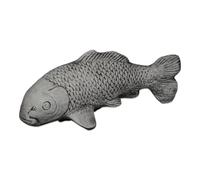 gartendekoparadies.de Grand Poisson koï Couleur Noire Bouddha Feng-Shui en Pierre reconstituée, résistant au Gel