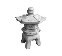 gartendekoparadies.de Lanterne Japonaise Massive Oki Gata Yukimi en Pierre reconstituée, résistant au Gel (Gris)