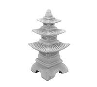 gartendekoparadies.de Lanterne Japonaise Massive Pagode en Pierre reconstituée, résistant au Gel (Gris)