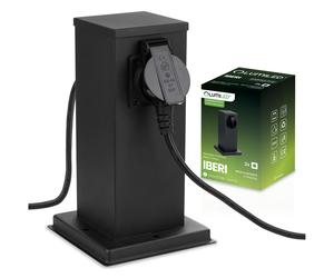 Gartenpfahl IBERI Außenstehend 230V 22cm 2x Steckdose LUMILED