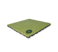 Gartenpirat Dalle Gazon Synthétique Amortissante 50x50 cm 50 mm - Tapis de Sécurité Jardin Aire de Jeux - Absorbant Antidérapant - Intérieur & Extérieur