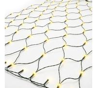 Gartenpirat Filet Lumineux 2x2 m 200 LED blanc chaud Piles minuteur extérieur